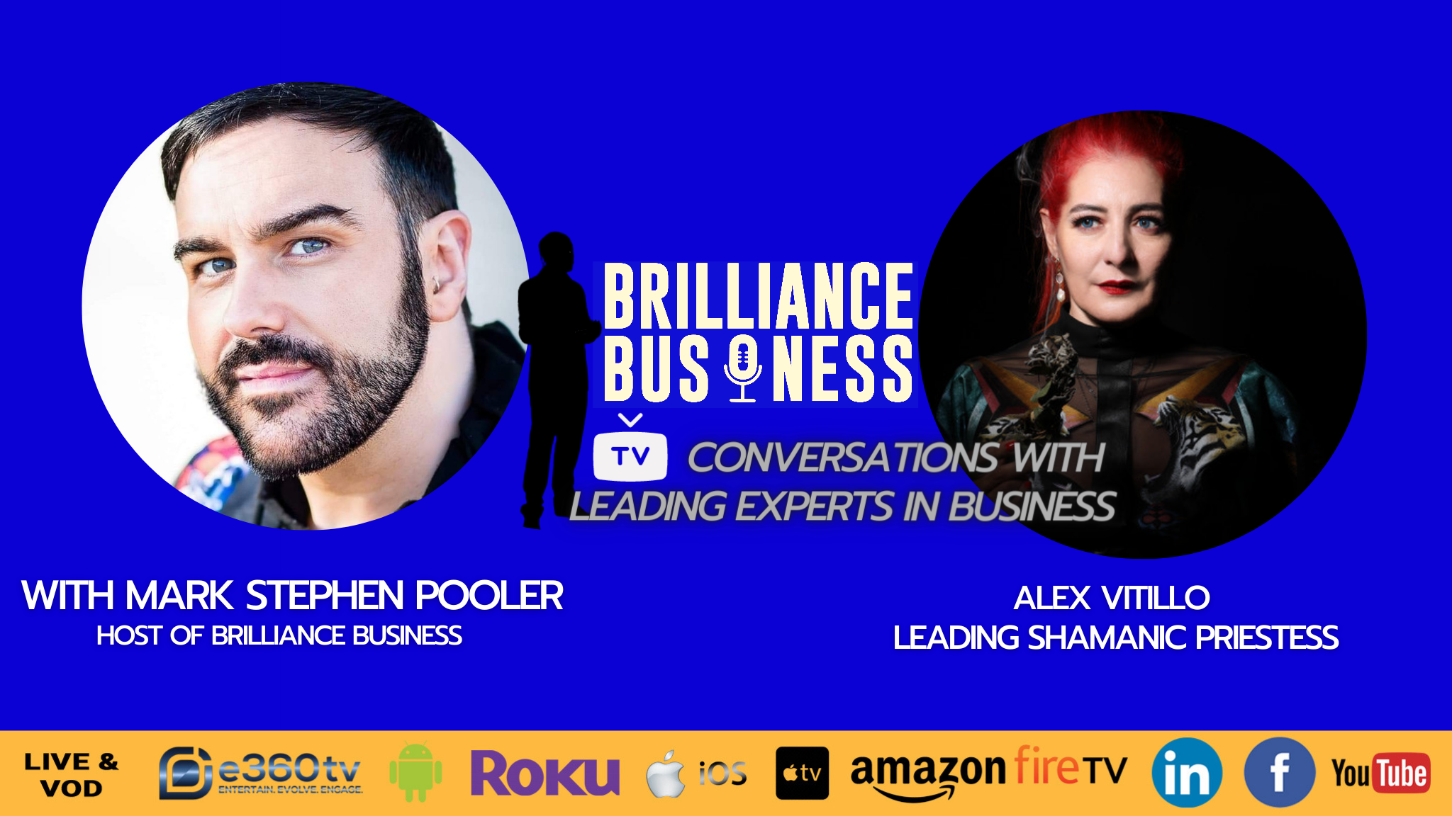 Alex Vitillo Leading Shamanic Priestess Interviewed On Brilliance Business TV Show With Mark Stephen Pooler