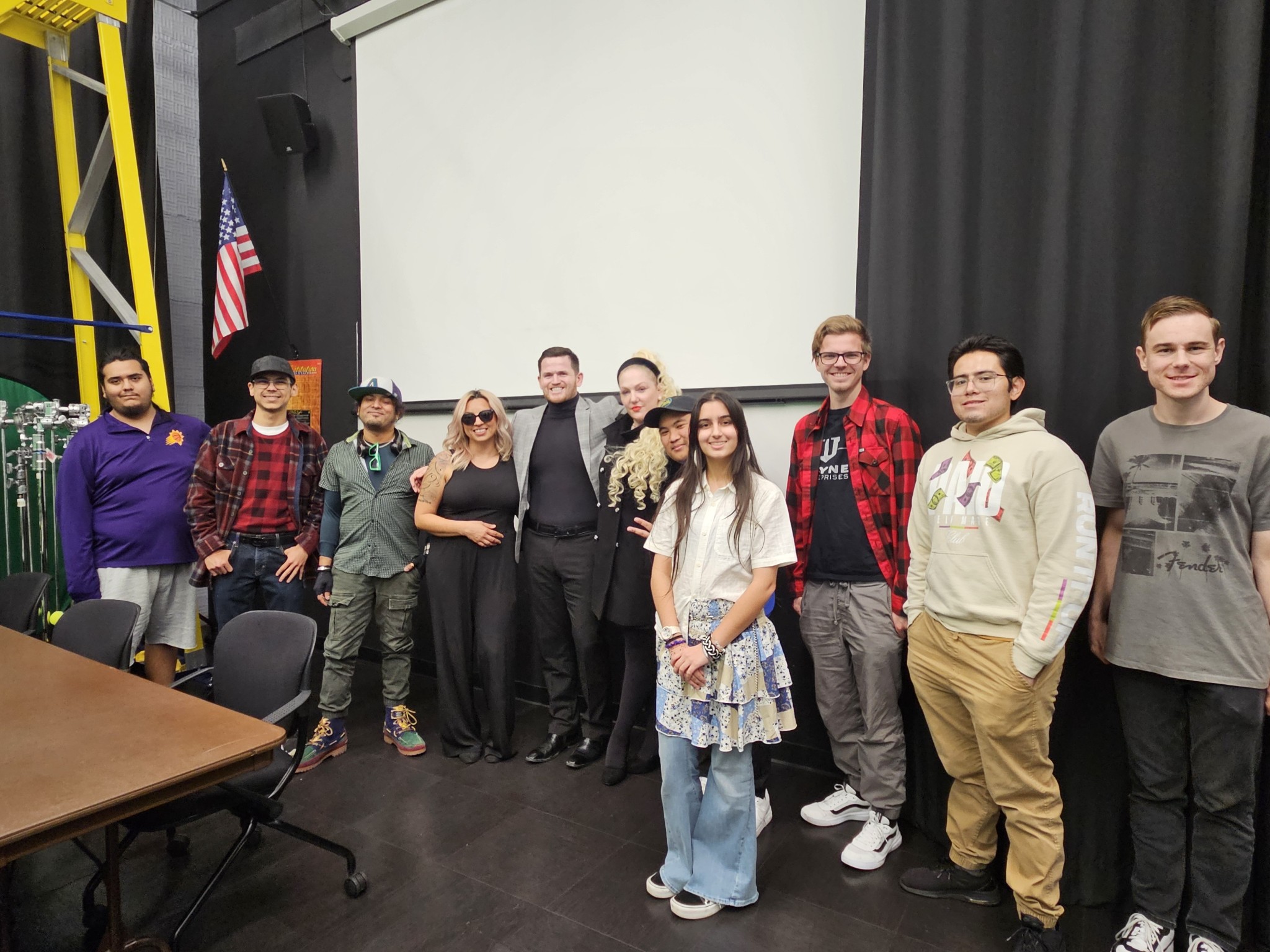 A Bear, a Beautician, and a Baroness Walk Into a School: MMA Star Bear Fiorda, Lady Summer Helene, the Baroness Morris of Ayrshire and Glenlyon, and Makeup Artist Victoria Sandoval Mentor Aspiring Filmmakers and Offer Career Opportunities at Glendale Community College